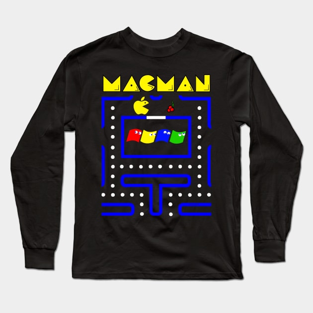 Mac Man Long Sleeve T-Shirt by emoryarts